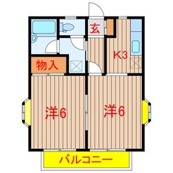 グリーンヒルズの物件間取画像